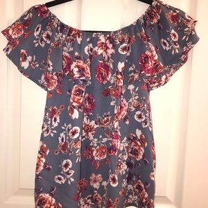 Floral off the shoulder top